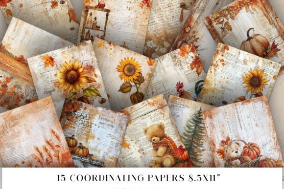 Download Fall Junk Journal Pages - Journal Collection