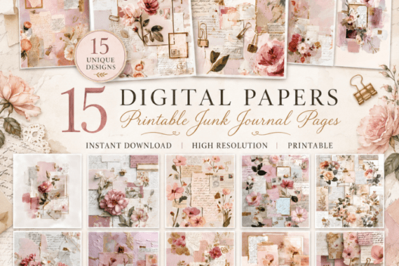 Download Shabby Chic Floral Junk Journal - Journal Collection