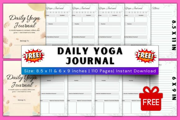 Download Daily Yoga Journal Canva Editable - Journal Collection