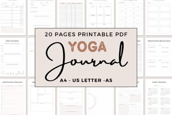 Download Printable Yoga Journal | PDF Planner - Journal Collection