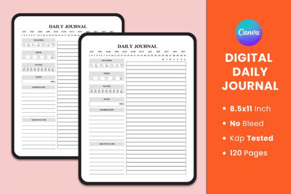 Download Digital Daily Journal Canva Interior - Journal Collection