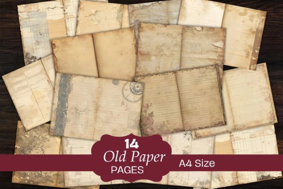 Download Neutral Old Papers Junk Journal Pages - Journal Collection
