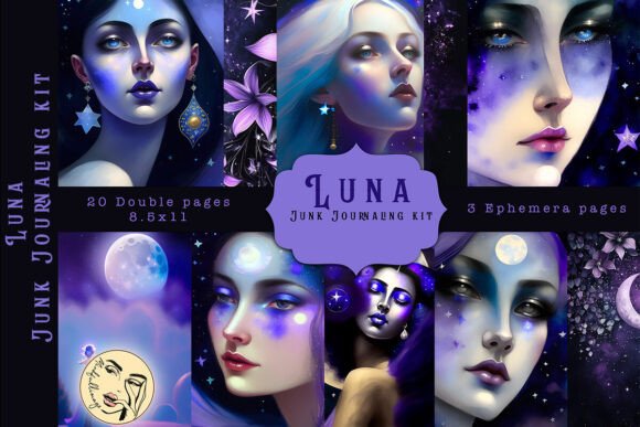 Download Luna Junk Journaling Kit - Journal Collection