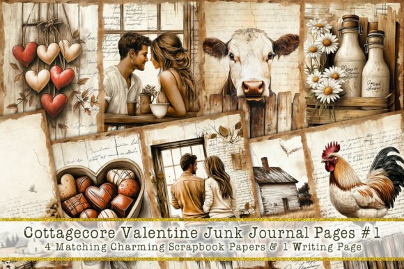 Download Cottagecore Valentine Junk Journal #1 - Journal Collection