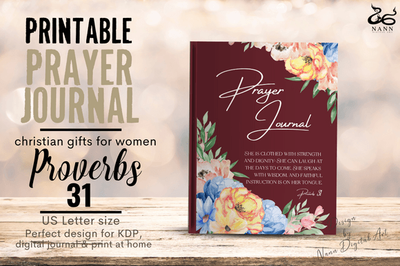 Download Prayer Journal Printable/Proverbs 31/#4 - Journal Collection