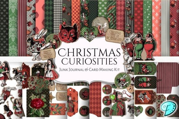 Download Christmas Curiosities Junk Journal Kit - Journal Collection