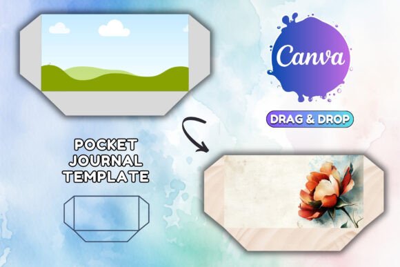 Download Pocket Journal Folio Template Canva - Journal Collection