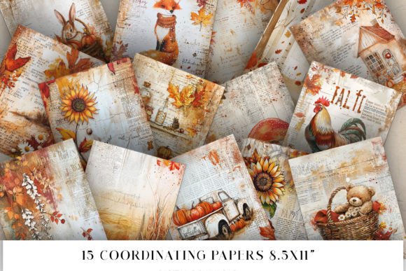 Download Fall Junk Journal Pages - Journal Collection