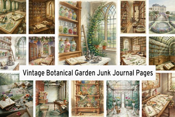 Download Vintage Botanical Garden Junk Journals - Journal Collection
