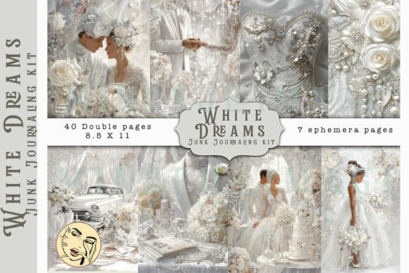 Download White Dreams Junk Journaling Kit - Journal Collection