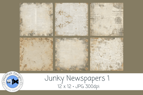Download Junky Newspapers 1 for Junk Journals - Journal Collection