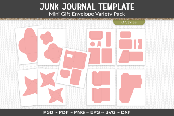 Download Junk Journal Pockets and Tags Template - Journal Collection