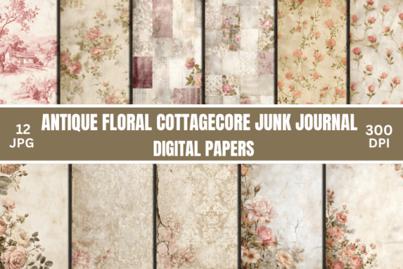 Download Antique Floral Cottagecore Junk Journals - Journal Collection