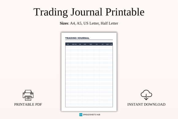 Download Printable Trading Journal PDF - Journal Collection