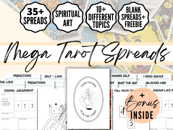Download Tarot Journal Printable, Tarot Spreads - Journal Collection