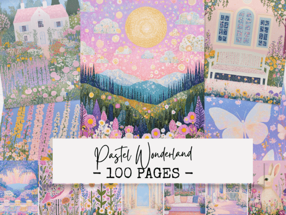 Download Pastel Wonderland Junk Journal Papers - Journal Collection