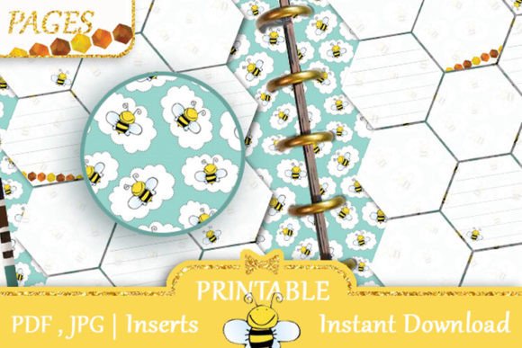 Download Cute Bee Mini Happy Planner Pages MAMBI - Happy planner Collection