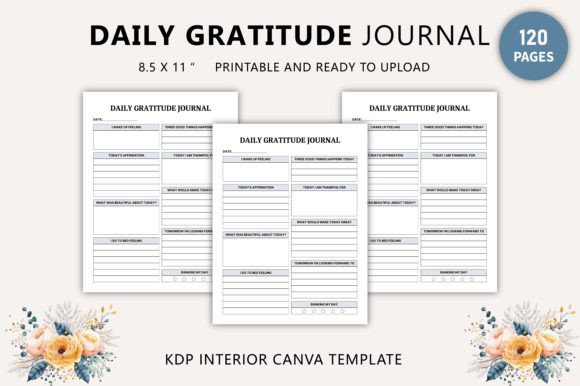Download Daily Gratitude Journal Canva Template - Journal Collection