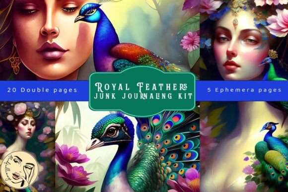 Download Royal Feathers Junk Journaling Kit - Journal Collection