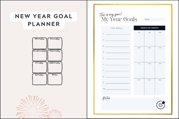 Download New Year Goal Planner Printable - Goal planner printable Collection