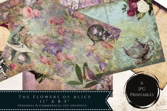 Download Junk Journal, Alice in Wonderland - Journal Collection