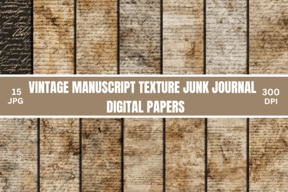 Download Vintage Manuscript Texture Junk Journals - Journal Collection