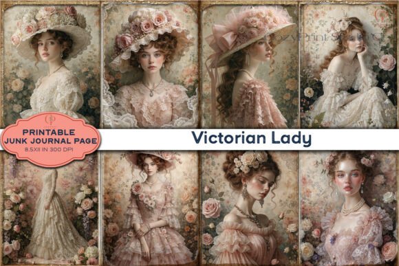 Download Victorian Lady Romantic Junk Journal - Journal Collection