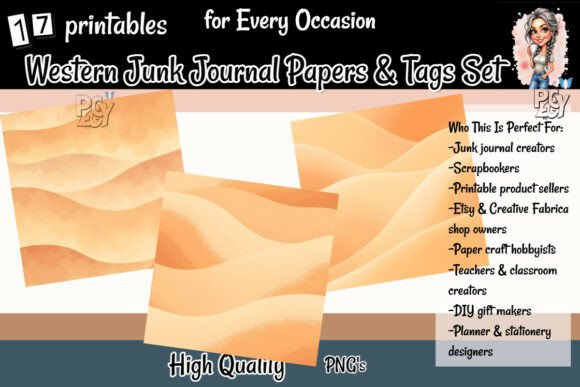 Download Western Junk Journal Papers &amp; Tags Set - Journal Collection