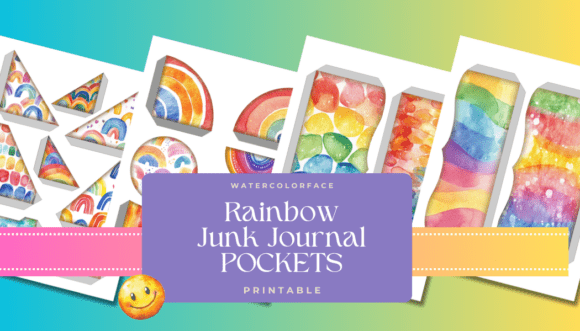 Download Rainbow Junk Journal Pockets - Journal Collection