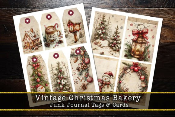 Download Christmas Bakery Journal Tags &amp; Cards - Journal Collection