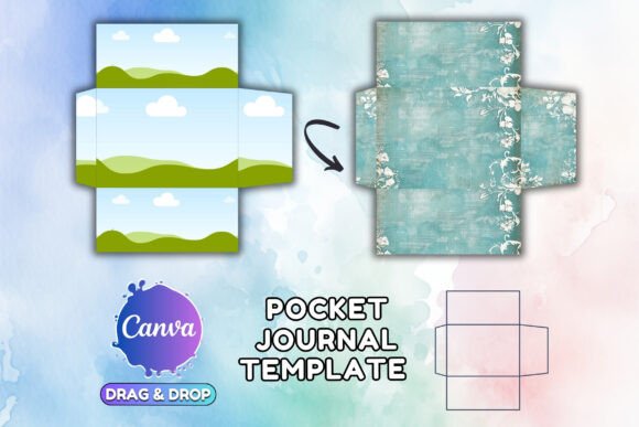 Download Pocket Template Junk Journal Folio Canva - Journal Collection