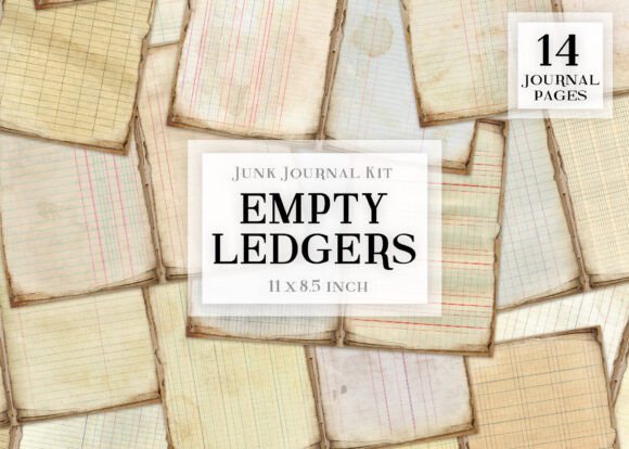 Download Blank Ledgers Junk Journal Kit - Journal Collection
