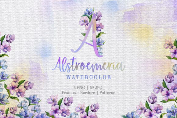 Download Alstroemeria Violet Watercolor - Violet Collection