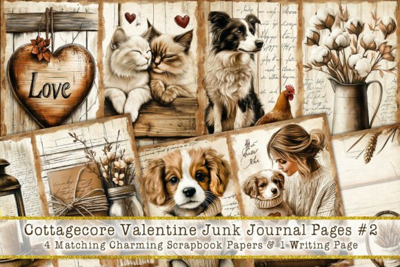 Download Cottagecore Valentine Junk Journal #2 - Journal Collection