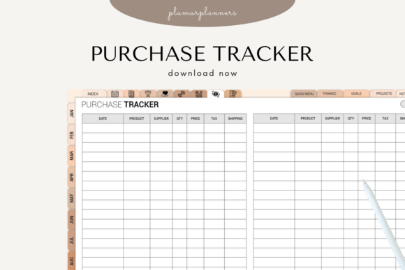 Download 💳 Purchase Tracker – Printable &amp; Digita - Premium Resources