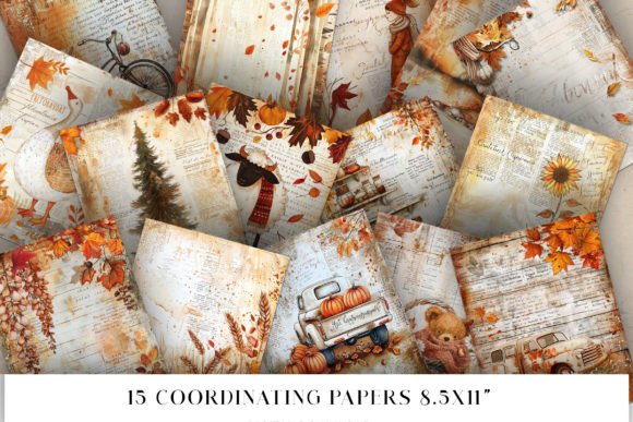 Download Fall Junk Journal Pages - Journal Collection