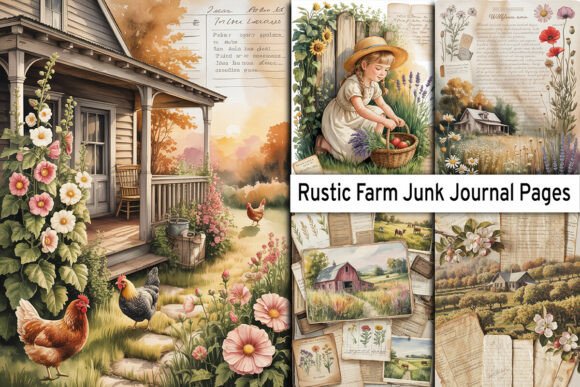 Download Rustic Farm Junk Journal Pages - Journal Collection