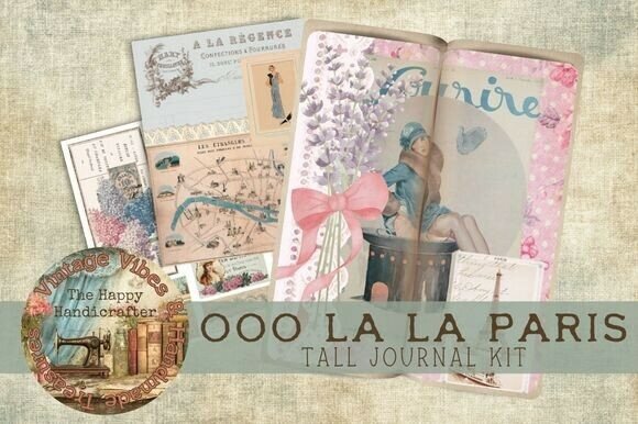 Download Ooo LaLa Paris Tall Journal Kit - Journal Collection