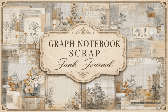 Download Graph Notebook Scrap Junk Journal - Journal Collection